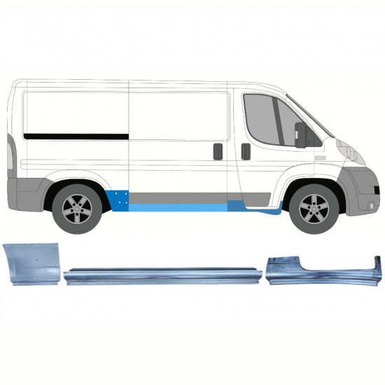 Set di pannelli di riparazione per Peugeot Boxer 2006-2025 / Destra / 14335