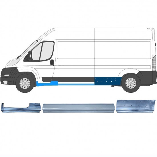 Set di pannelli di riparazione per Fiat Ducato 2006-2025 / Sinistra / 12421