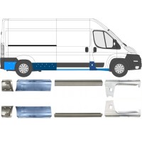 Pannello di riparazione sottoporta lamiera per Citroen Jumper 2006-2026 / Sinistra+Destra / Set 14163