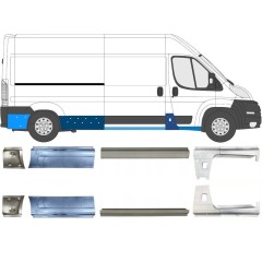Pannello di riparazione sottoporta lamiera per Peugeot Boxer 2006-2026 / Sinistra+Destra / Set 14162
