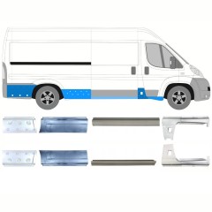 Pannello di riparazione sottoporta lamiera per Peugeot Boxer 2006-2026 / Sinistra+Destra / Set 14164