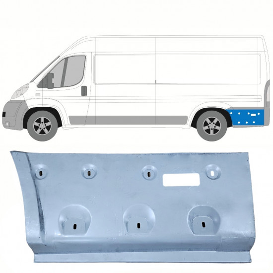 Pannello di riparazione parafango posteriore per Fiat Ducato 2006-2025 / Sinistra 11666