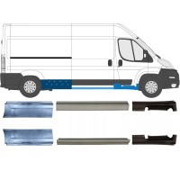 Pannello di riparazione sottoporta lamiera per Peugeot Boxer 2006-2026 / Sinistra+Destra / Set 14448