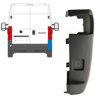 Angolo paraurti posteriore 270 gradi per Fiat Ducato 2006-2018 / Destra 16115