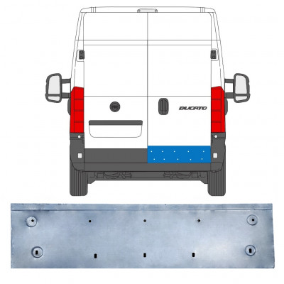 Pannello di riparazione porta posteriore per Citroen Jumper 2006-2025 / Destra 14246