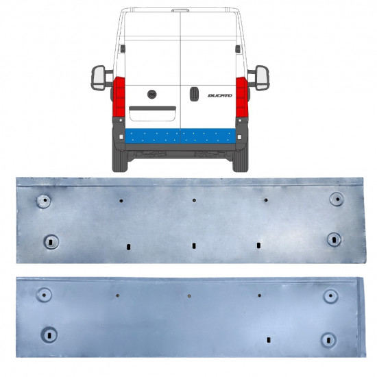 Pannello di riparazione porta posteriore per Citroen Jumper 2006-2025 / Sinistra+Destra / Set 14250