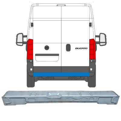 Pannello di riparazione traversa posteriore per Fiat Ducato 2006-2026 16869