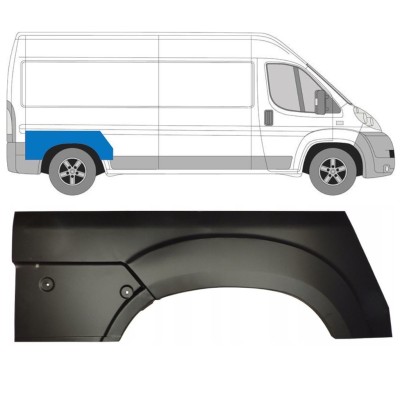 Pannello di riparazione parafango posteriore per Citroen Jumper 2006-2025 / Destra 13380
