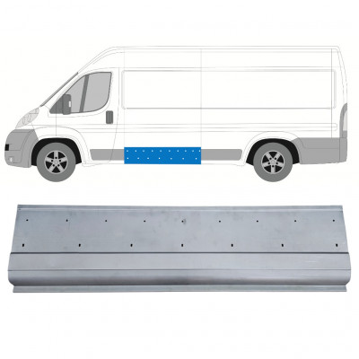 Lamiera di riparazione laterale con fori per modanatura per Fiat Ducato 2006-2026 / Sinistra 12446