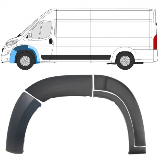Set di modanature parafango anteriore per Citroen Jumper 2014-2018 / Sinistra / 14400