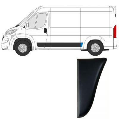 Modanatura laterale parafango posteriore per Opel Movano 2021- / Sinistra 15821