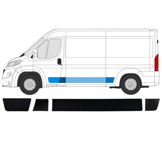 Set di modanature laterali per Opel Movano 2021- / Sinistra / 15768
