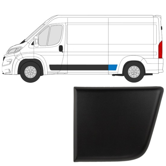 Modanatura laterale parafango posteriore per Opel Movano 2021- / Sinistra 15819
