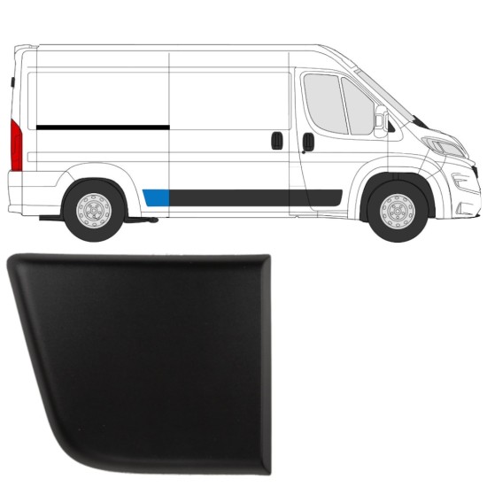 Modanatura laterale parafango posteriore per Opel Movano 2021- / Destra 15816