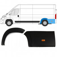 Set di modanature arco ruota posteriore con lampada per Citroen Jumper 2018- / Sinistra / 14462