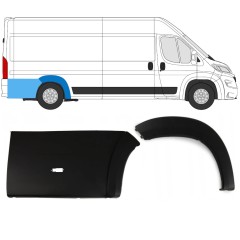 Set di modanature arco ruota posteriore per Citroen Jumper 2018- / Destra / 14439