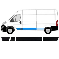 Set di modanature laterali per Peugeot Boxer 2018- / Sinistra / 14417