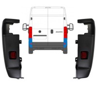Angolo paraurti posteriore 270 gradi per Citroen Jumper 2018- / Sinistra+Destra / Set 13226