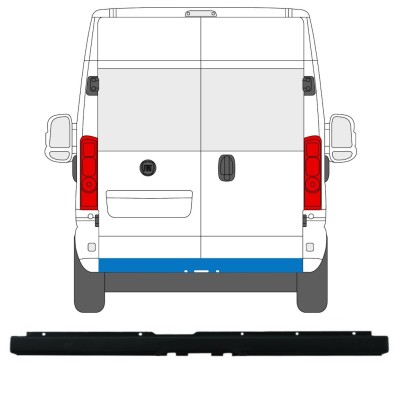 Paraurti posteriore con foro per gancio traino per Fiat Ducato 2018- 16164