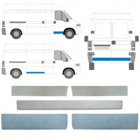 Lamierato riparazione porta per Fiat Ducato 1994-2006 / Sinistra+Destra / Set 12627