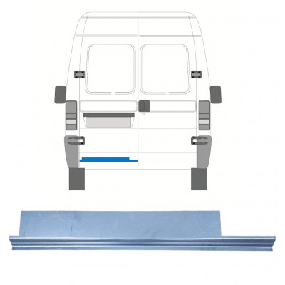 Pannello di riparazione porta posteriore interno per Fiat Ducato 1994-2006 / Sinistra 7336