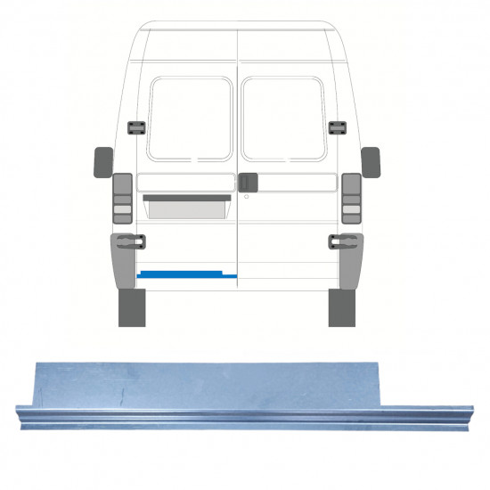Pannello di riparazione porta posteriore interno per Citroen Jumper 1994-2006 / Sinistra 13719