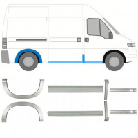 Pannello di riparazione sottoporta e parafango posteriore per Fiat Ducato 1994-2006 / Set 11517