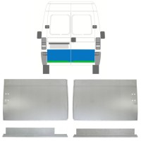 Lamiera di riparazione interno ed esterno porta posteriore per Peugeot Boxer 1994-2006 / Sinistra+Destra / Set 14454