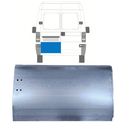 Pannello di riparazione porta posteriore esterno per Fiat Ducato 1994-2006 / Sinistra 7340