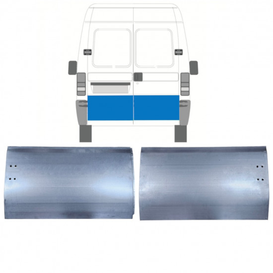 Pannello di riparazione porta posteriore per Fiat Ducato 1994-2006 / Sinistra+Destra / Set 9752