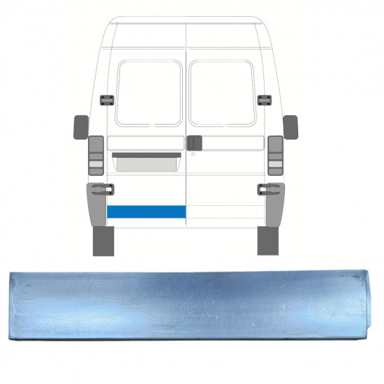 Pannello di riparazione porta posteriore bassa per Fiat Ducato 1994-2006 / Sinistra 7338