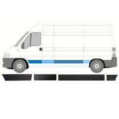 Set di modanature laterali per Peugeot Boxer 2002-2006 / Sinistra / 14392