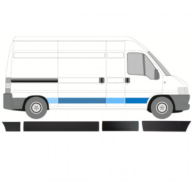 Set di modanature laterali per Fiat Ducato 2002-2006 / Destra / 8458
