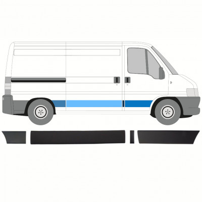Set di modanature laterali per Fiat Ducato 2002-2006 / Destra / 8481