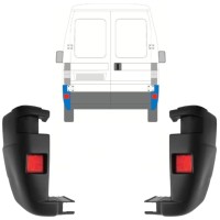 Angolo paraurti posteriore per Peugeot Boxer 2002-2006 / Sinistra+Destra / Set 13221