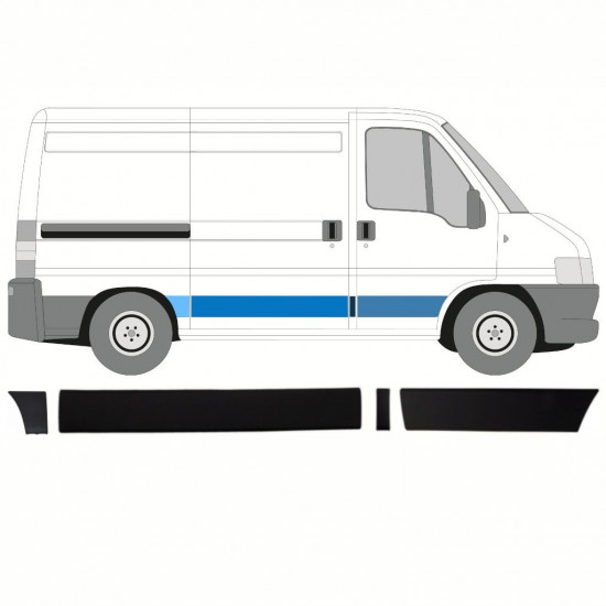 Set di modanature laterali per Fiat Ducato 2002-2006 / Destra / 8479