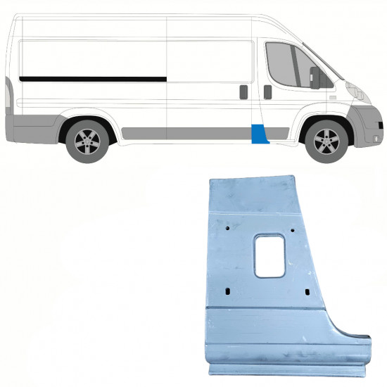Pannello di riparazione del montante per Fiat Ducato 2006-2025 / Destra 8703