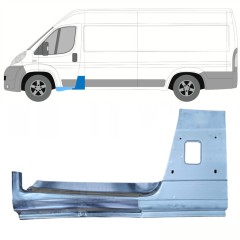 Pannello di riparazione del montante + Pannello Di Riparazione Sottoporta Lamiera per Peugeot Boxer 2006-2025 / Sinistra / Set 13953