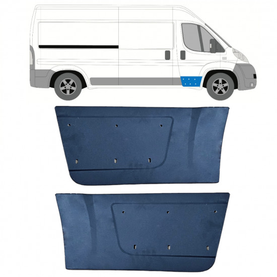 Pannello di riparazione porta anteriore per Peugeot Boxer 2006-2025 / Sinistra+Destra / Set 15468
