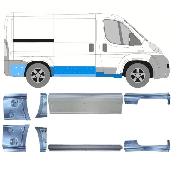 Set di pannelli di riparazione per Citroen Jumper 2006-2025 / Sinistra+Destra 15412