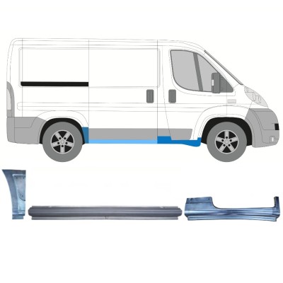 Set di pannelli di riparazione per Fiat Ducato 2006-2025 / Destra / 14810
