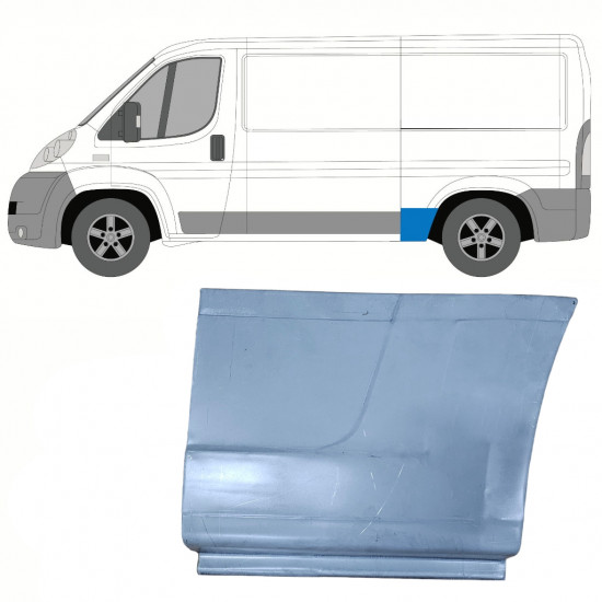 Pannello di riparazione parafango posteriore per Fiat Ducato 2006-2026 / Sinistra 8860