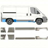 Pannello di riparazione sottoporta lamiera per Citroen Jumper 2006-2025 / Sinistra+Destra / Set 14157