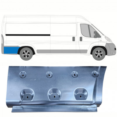 Pannello di riparazione parafango posteriore per Fiat Ducato 2006-2025 / Destra 8654