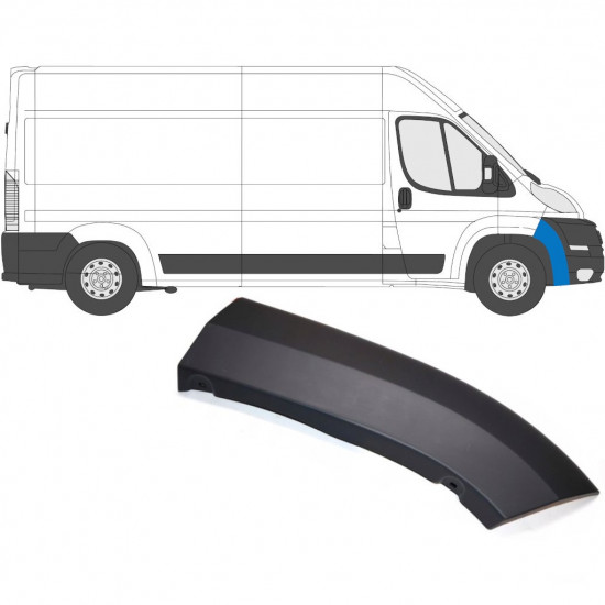 Modanatura laterale paraurti anteriore per Fiat Ducato 2006-2014 / Destra 6538