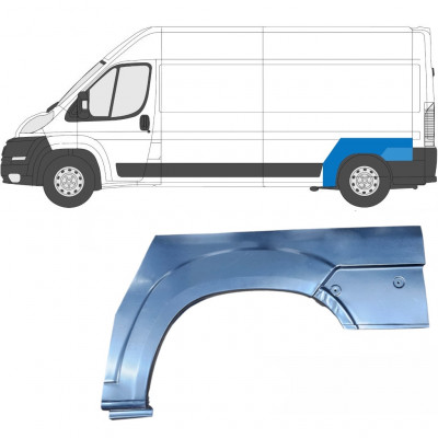 Pannello di riparazione parafango posteriore per Fiat Ducato 2006-2025 / Sinistra 6816