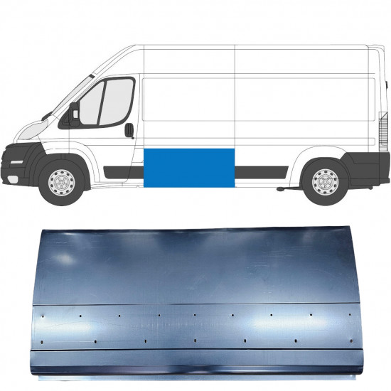 Lamiera di riparazione del fianco alto per Fiat Ducato 2006-2025 / Sinistra = Destra (simmetrico) 6526