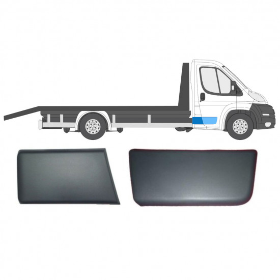 Set di modanature laterali per cabina singola per Fiat Ducato 2006-2018 / Destra / 8475