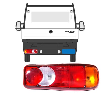 Fanale posteriore per Peugeot Boxer 2014-2018 / Destra 15343