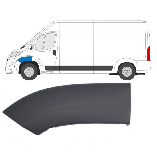 Modanatura parafango anteriore per Peugeot Boxer 2014-2018 / Sinistra 13051
